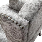 Fauteuil Theodor avec pieds fuseaux pour salon et chambre à coucher | ART OF LIVING DESIGNS
