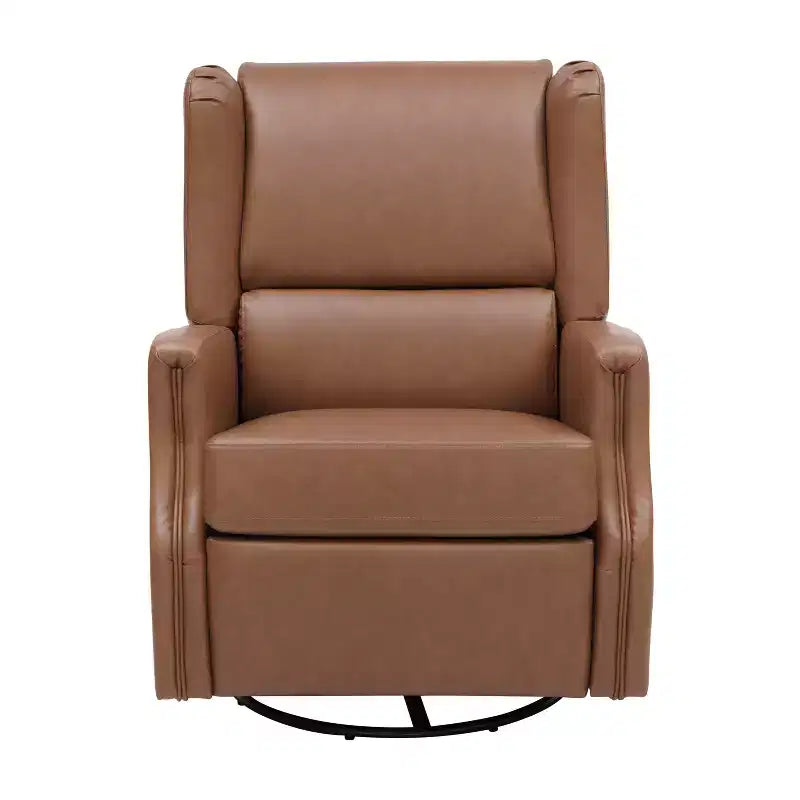 Fauteuil inclinable, pivotant et à bascule Flash Furniture Omma, fauteuil inclinable manuel avec accoudoirs, pivotant à 360 degrés, parfait pour le salon, la chambre ou la chambre de bébé