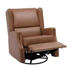 Fauteuil inclinable, pivotant et à bascule Flash Furniture Omma, fauteuil inclinable manuel avec accoudoirs, pivotant à 360 degrés, parfait pour le salon, la chambre ou la chambre de bébé