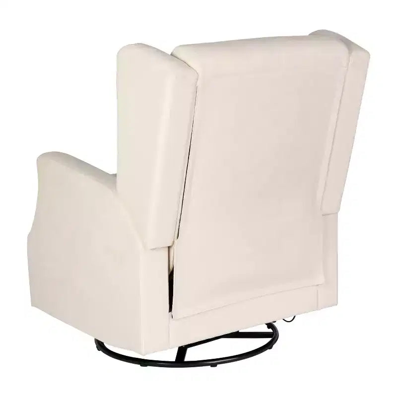 Fauteuil inclinable, pivotant et à bascule Flash Furniture Omma, fauteuil inclinable manuel avec accoudoirs, pivotant à 360 degrés, parfait pour le salon, la chambre ou la chambre de bébé