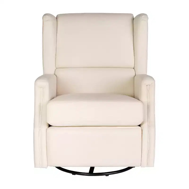 Fauteuil inclinable, pivotant et à bascule Flash Furniture Omma, fauteuil inclinable manuel avec accoudoirs, pivotant à 360 degrés, parfait pour le salon, la chambre ou la chambre de bébé