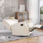 Fauteuil inclinable, pivotant et à bascule Flash Furniture Omma, fauteuil inclinable manuel avec accoudoirs, pivotant à 360 degrés, parfait pour le salon, la chambre ou la chambre de bébé