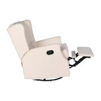 Fauteuil inclinable, pivotant et à bascule Flash Furniture Omma, fauteuil inclinable manuel avec accoudoirs, pivotant à 360 degrés, parfait pour le salon, la chambre ou la chambre de bébé