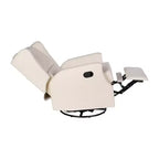 Fauteuil inclinable, pivotant et à bascule Flash Furniture Omma, fauteuil inclinable manuel avec accoudoirs, pivotant à 360 degrés, parfait pour le salon, la chambre ou la chambre de bébé