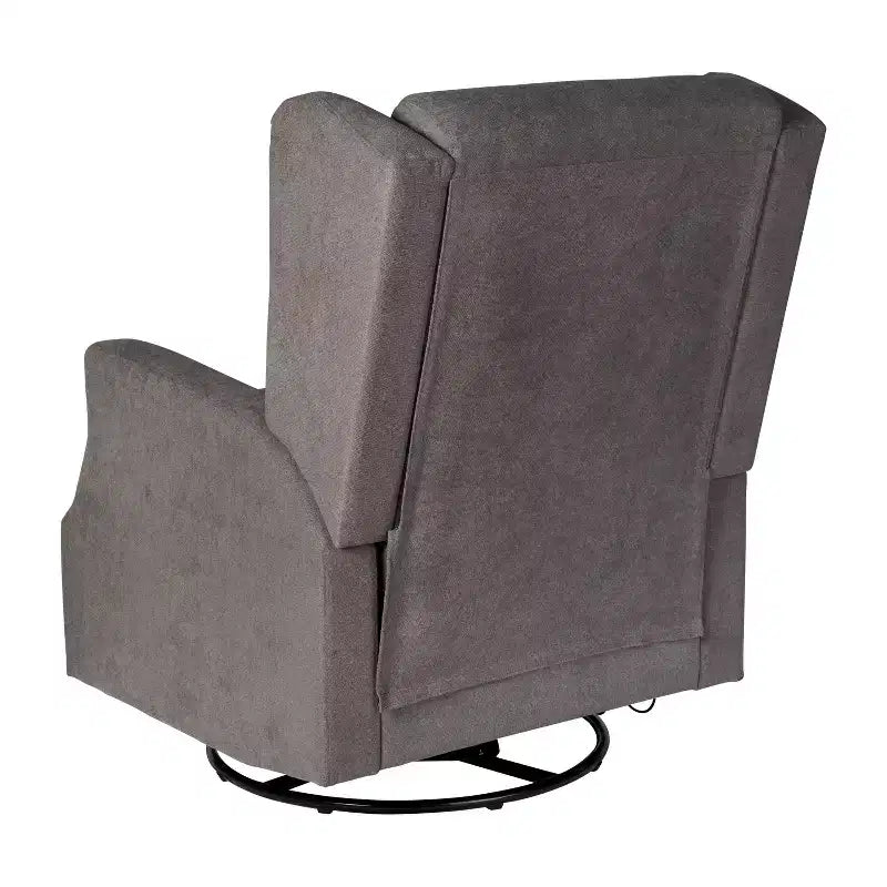 Fauteuil inclinable, pivotant et à bascule Flash Furniture Omma, fauteuil inclinable manuel avec accoudoirs, pivotant à 360 degrés, parfait pour le salon, la chambre ou la chambre de bébé