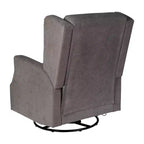Fauteuil inclinable, pivotant et à bascule Flash Furniture Omma, fauteuil inclinable manuel avec accoudoirs, pivotant à 360 degrés, parfait pour le salon, la chambre ou la chambre de bébé
