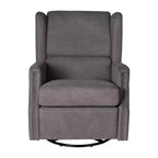 Fauteuil inclinable, pivotant et à bascule Flash Furniture Omma, fauteuil inclinable manuel avec accoudoirs, pivotant à 360 degrés, parfait pour le salon, la chambre ou la chambre de bébé