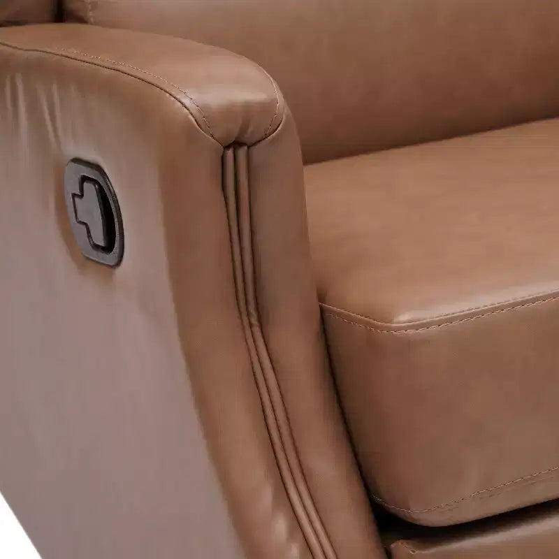 Fauteuil inclinable, pivotant et à bascule Flash Furniture Omma, fauteuil inclinable manuel avec accoudoirs, pivotant à 360 degrés, parfait pour le salon, la chambre ou la chambre de bébé