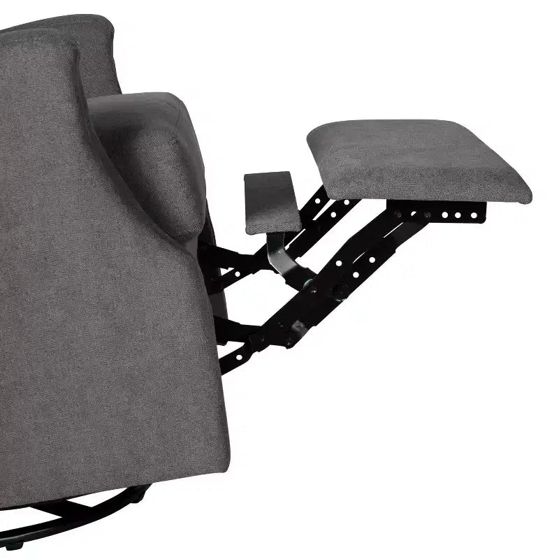 Fauteuil inclinable, pivotant et à bascule Flash Furniture Omma, fauteuil inclinable manuel avec accoudoirs, pivotant à 360 degrés, parfait pour le salon, la chambre ou la chambre de bébé