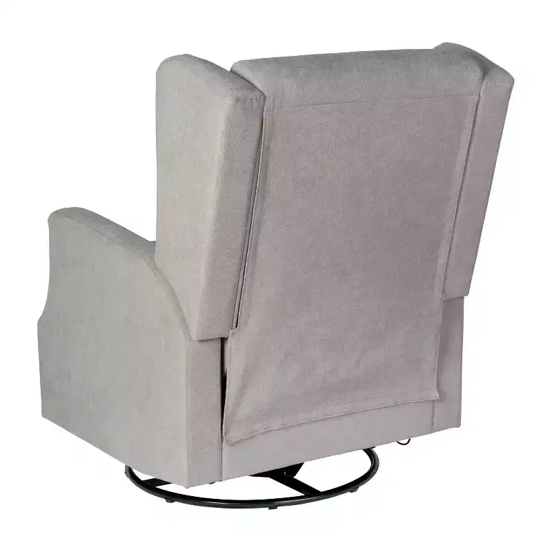 Fauteuil inclinable, pivotant et à bascule Flash Furniture Omma, fauteuil inclinable manuel avec accoudoirs, pivotant à 360 degrés, parfait pour le salon, la chambre ou la chambre de bébé