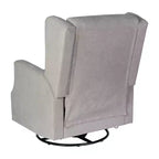 Fauteuil inclinable, pivotant et à bascule Flash Furniture Omma, fauteuil inclinable manuel avec accoudoirs, pivotant à 360 degrés, parfait pour le salon, la chambre ou la chambre de bébé
