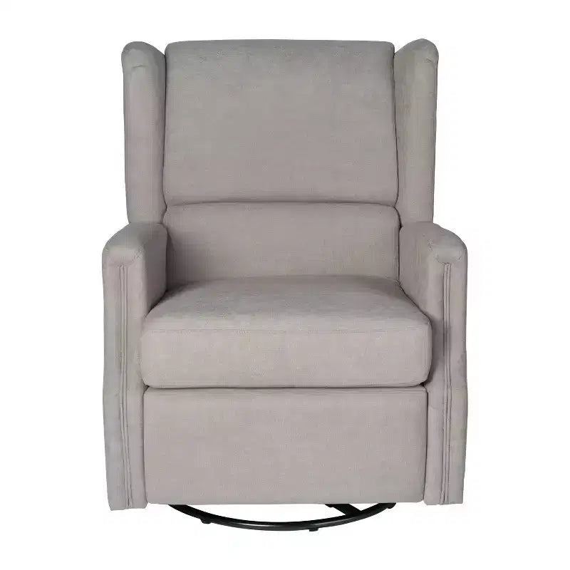 Fauteuil inclinable, pivotant et à bascule Flash Furniture Omma, fauteuil inclinable manuel avec accoudoirs, pivotant à 360 degrés, parfait pour le salon, la chambre ou la chambre de bébé