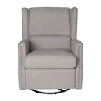 Fauteuil inclinable, pivotant et à bascule Flash Furniture Omma, fauteuil inclinable manuel avec accoudoirs, pivotant à 360 degrés, parfait pour le salon, la chambre ou la chambre de bébé