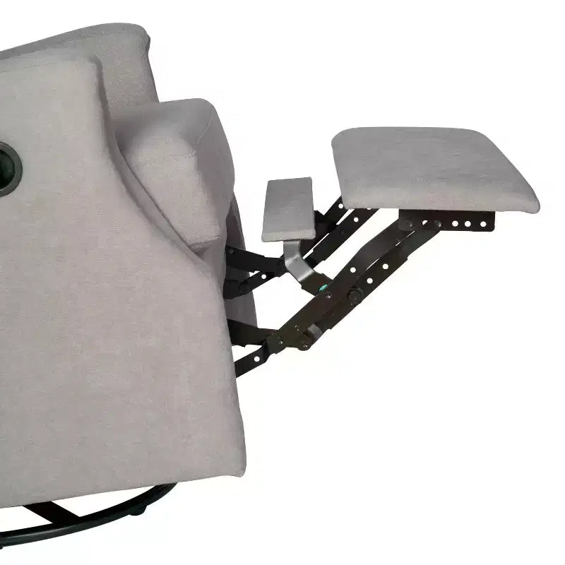 Fauteuil inclinable, pivotant et à bascule Flash Furniture Omma, fauteuil inclinable manuel avec accoudoirs, pivotant à 360 degrés, parfait pour le salon, la chambre ou la chambre de bébé