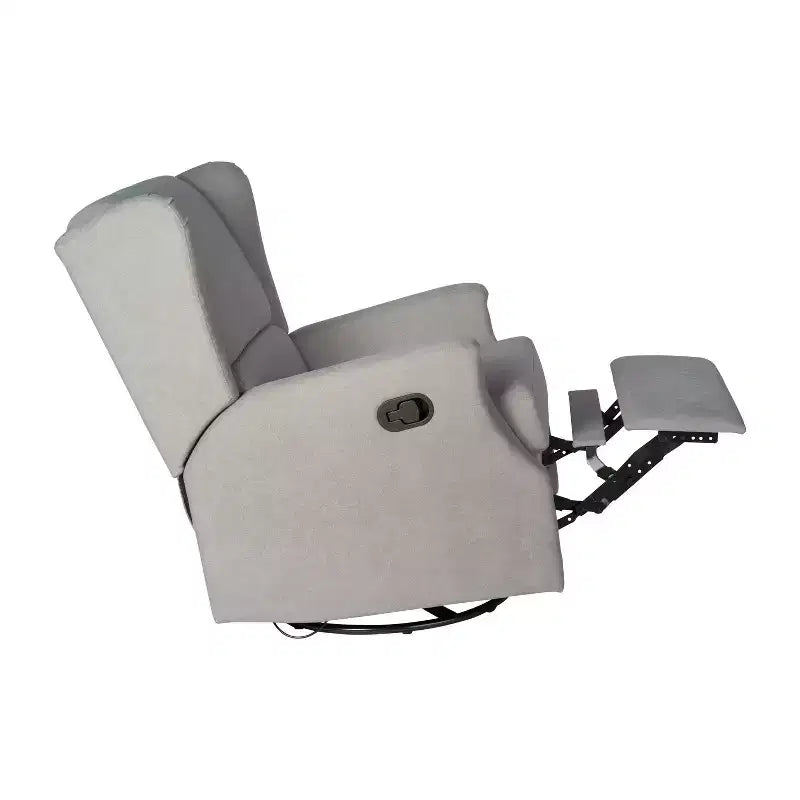 Fauteuil inclinable, pivotant et à bascule Flash Furniture Omma, fauteuil inclinable manuel avec accoudoirs, pivotant à 360 degrés, parfait pour le salon, la chambre ou la chambre de bébé
