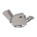Fauteuil inclinable, pivotant et à bascule Flash Furniture Omma, fauteuil inclinable manuel avec accoudoirs, pivotant à 360 degrés, parfait pour le salon, la chambre ou la chambre de bébé