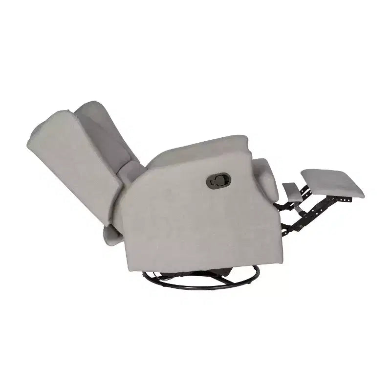 Fauteuil inclinable, pivotant et à bascule Flash Furniture Omma, fauteuil inclinable manuel avec accoudoirs, pivotant à 360 degrés, parfait pour le salon, la chambre ou la chambre de bébé