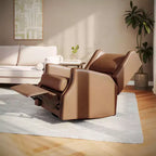 Fauteuil inclinable, pivotant et à bascule Flash Furniture Omma, fauteuil inclinable manuel avec accoudoirs, pivotant à 360 degrés, parfait pour le salon, la chambre ou la chambre de bébé