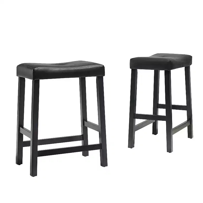 Lot de 2 tabourets de bar rembourrés de 61 cm de hauteur de comptoir – Crosley