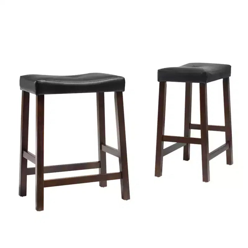 Lot de 2 tabourets de bar rembourrés de 61 cm de hauteur de comptoir – Crosley