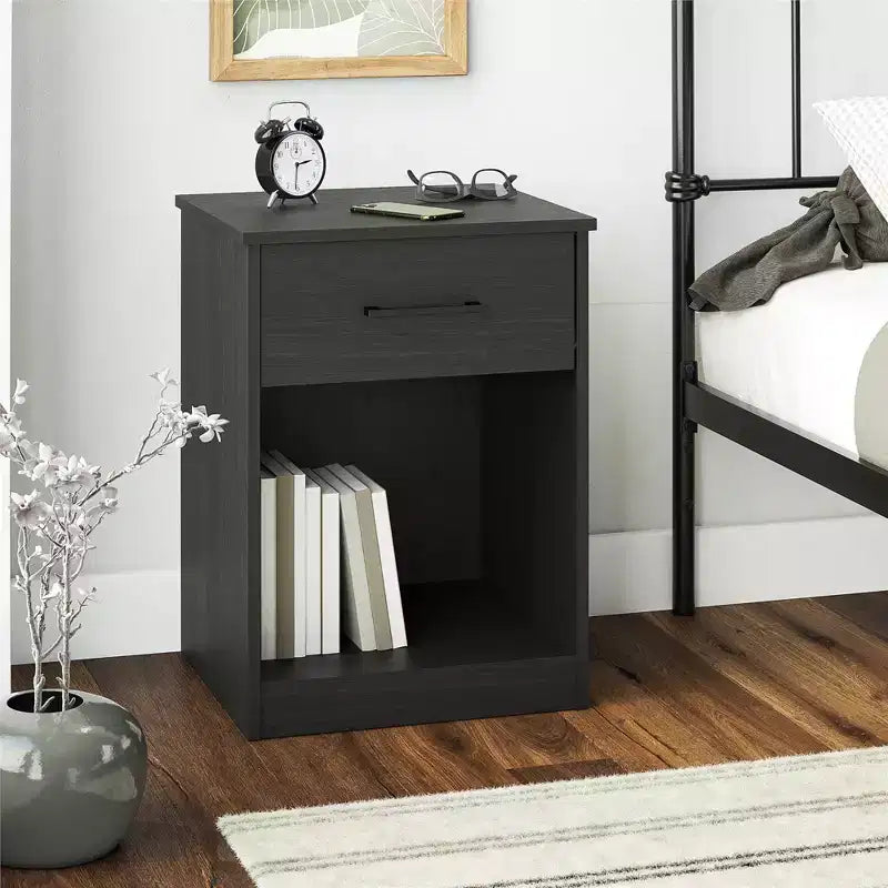 Table de chevet avec tiroir Pearce de la collection BrEZ Build de Ameriwood Home