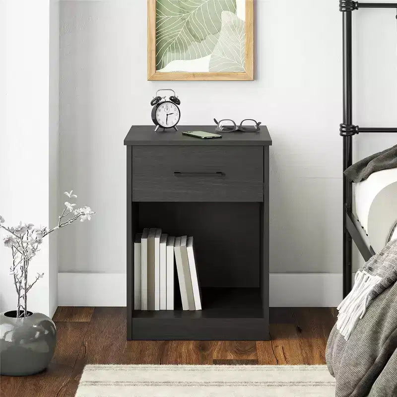 Table de chevet avec tiroir Pearce de la collection BrEZ Build de Ameriwood Home