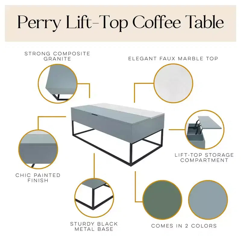 Table basse relevable Perry de Cortney's Collection