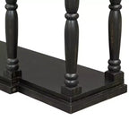 Console Rétro Haut de Gamme avec 4 Tiroirs de Rangement Frontaux et 1 Étagère pour Couloir, Salon - ModernLuxe