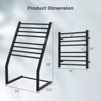 Porte-serviettes chauffant Costway 2 en 1, sur pied ou mural, avec écran LED et minuterie intégrée