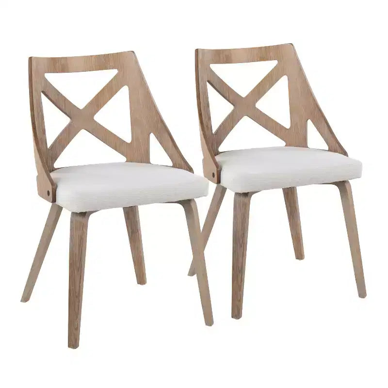Lot de 2 chaises de salle à manger Charlotte - LumiSource
