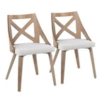 Lot de 2 chaises de salle à manger Charlotte - LumiSource