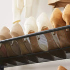 SONGMICS Étagère à Chaussures à 3/6 Niveaux, Meuble à Chaussures en Métal, Étagère de Rangement Modulable, avec Niveaux Plats ou Inclinés Ajustables