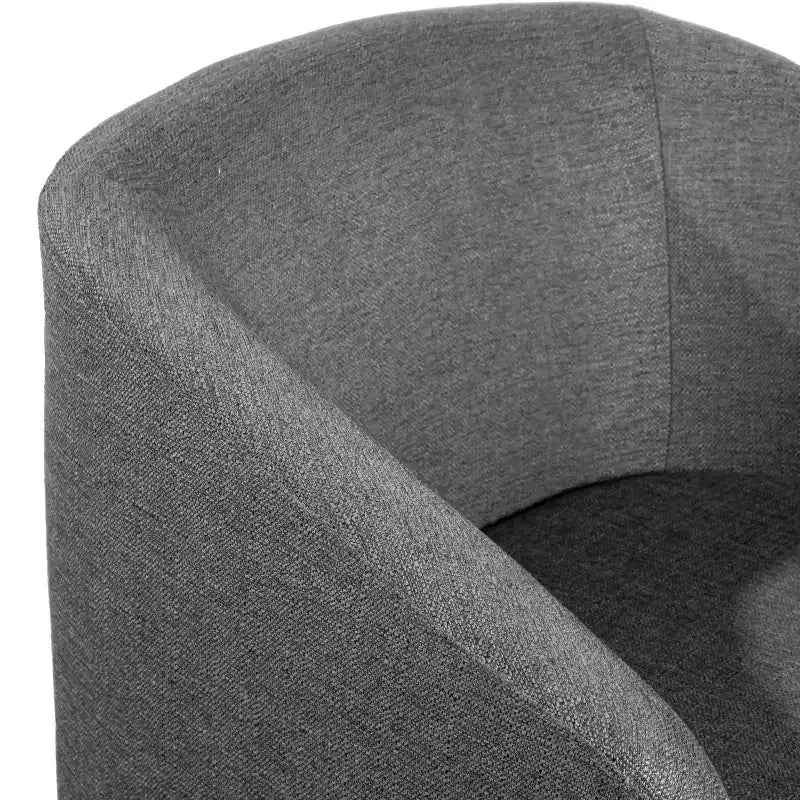 Fauteuil Club Rembourré Merrick Lane avec Accoudoirs Inclinés et Piètement Pivotant à 360 Degrés, Recouvert de Vinyle