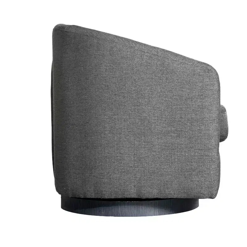 Fauteuil Club Rembourré Merrick Lane avec Accoudoirs Inclinés et Piètement Pivotant à 360 Degrés, Recouvert de Vinyle