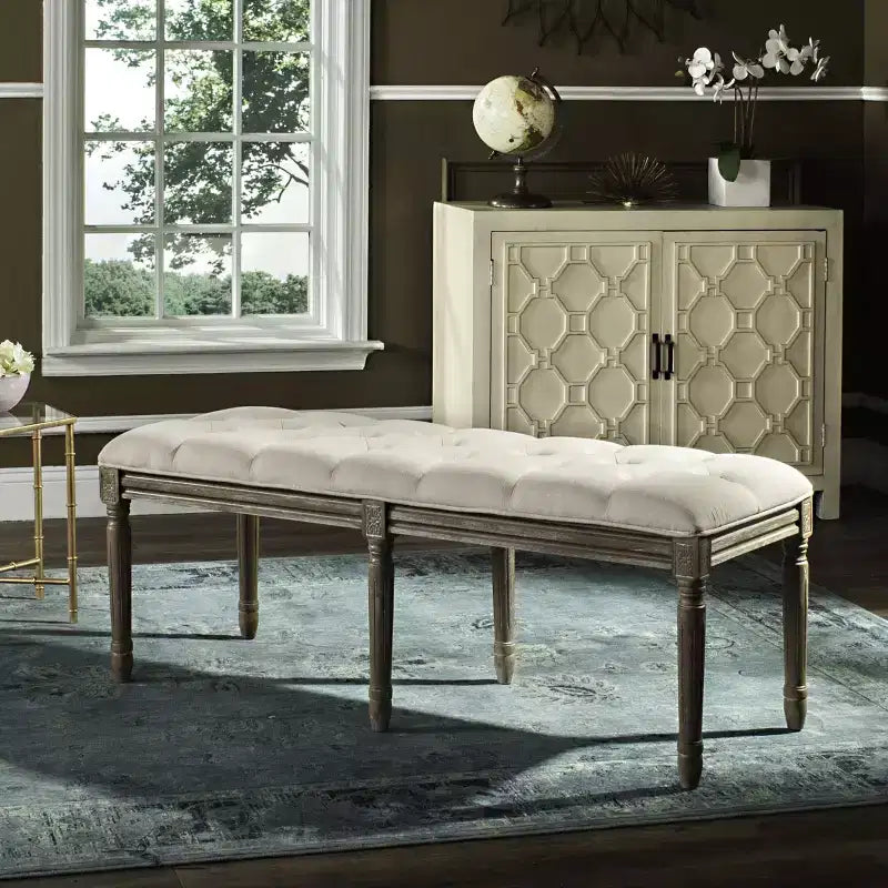 Banc Traditionnel Tufté Rocha - FOX6231 - Safavieh Couture