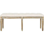 Rocha Tufted Traditional Bench - FOX6231 - Safavieh Couture