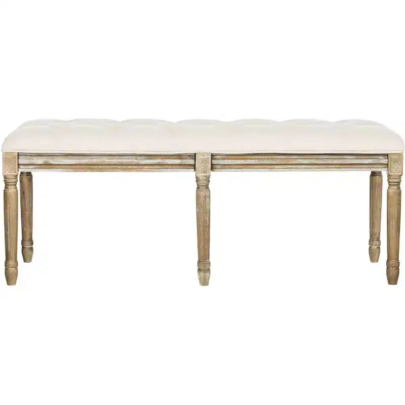 Rocha Tufted Traditional Bench - FOX6231 - Safavieh Couture