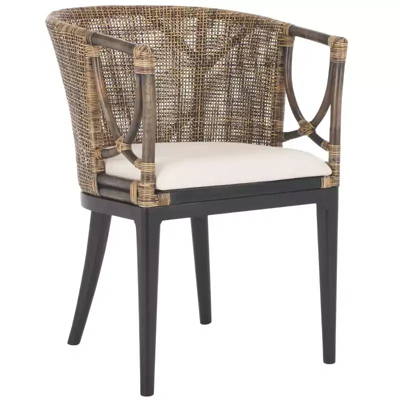 Fauteuil Beningo - SEA4001 - Marron/Blanc - Safavieh
