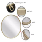 Miroir mural profond en métal 24 po - Infinity Instruments