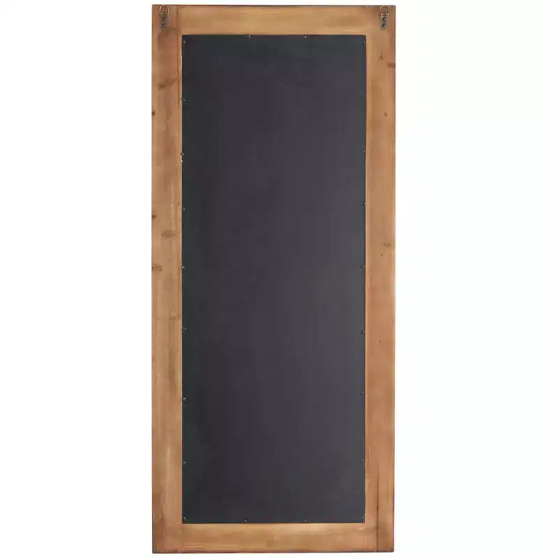 Miroir mural en bois vieilli avec perles marron - Olivia & May