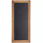 Miroir mural en bois vieilli avec perles marron - Olivia & May