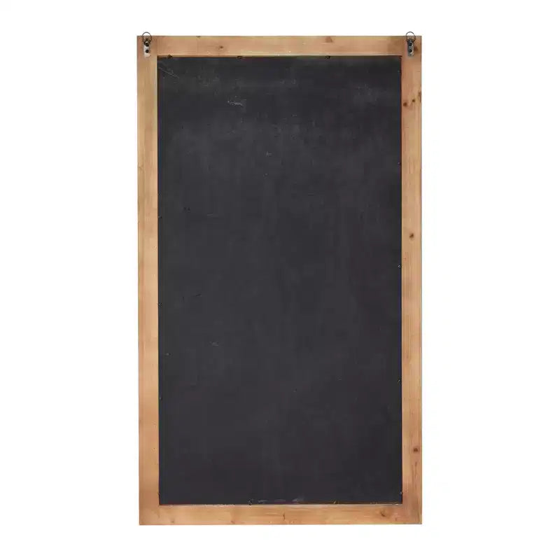 Miroir mural en bois vieilli avec perles marron - Olivia & May