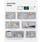 SONGMICS Boîtes à Chaussures - Lot de 18 Organiseurs Empilables et Pliables - Transparent et Noir - Convient jusqu'à la Taille 45 EU