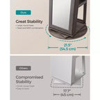 Miroir Armoire à Bijoux Organisateur 360 Rotation Boîte de Rangement
