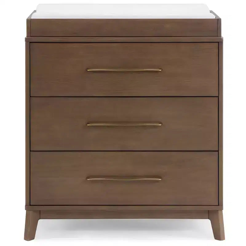 Commode Delta Children Spencer à 3 tiroirs avec plateau à langer