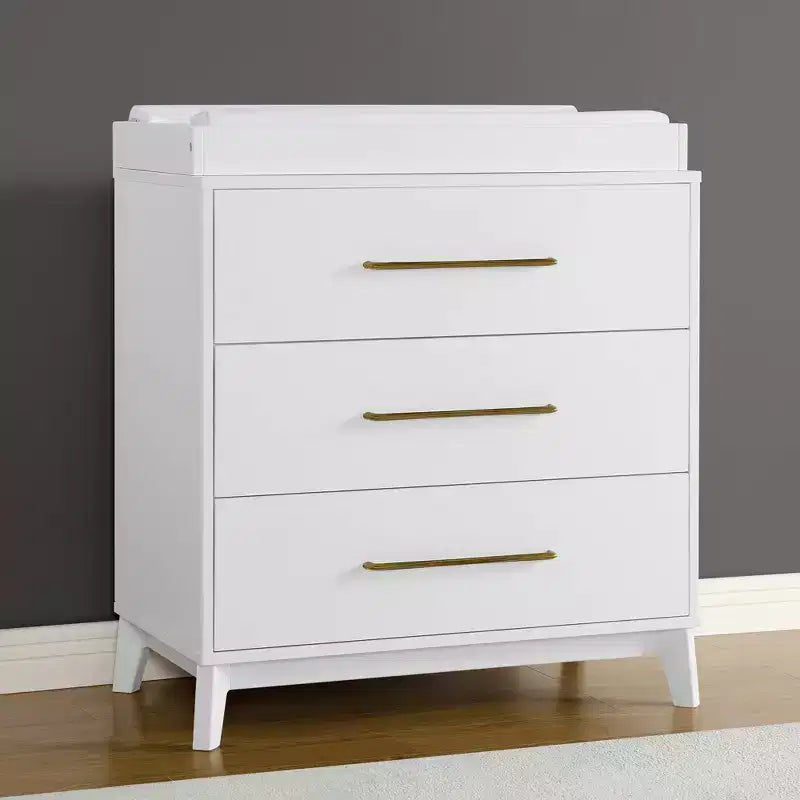 Commode Delta Children Spencer à 3 tiroirs avec plateau à langer