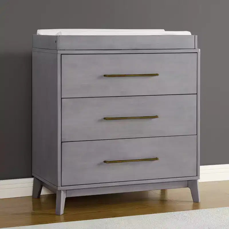 Commode Delta Children Spencer à 3 tiroirs avec plateau à langer