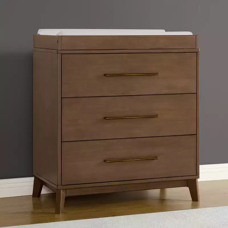 Commode Delta Children Spencer à 3 tiroirs avec plateau à langer