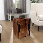 Tabouret d'appoint en teck côtier - Olivia & May