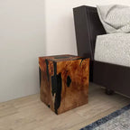 Tabouret d'appoint en teck côtier - Olivia & May